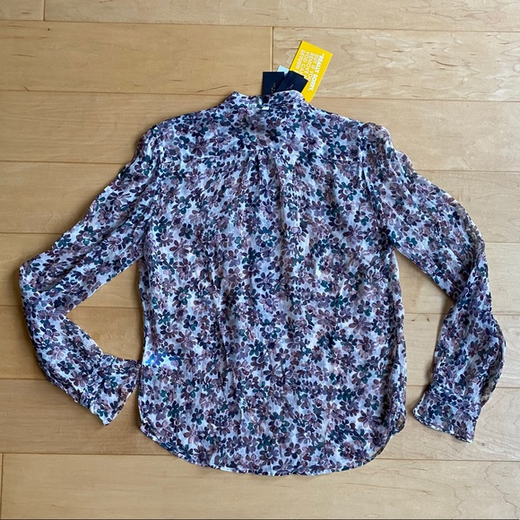 ⭐️HP🎉NWT Rag and Bone Susan Blouse Ivory Floral - Picture 9 of 16